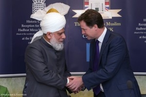 The Rt. Hon. Nick Clegg MP, Deputy Prime Minster, meeting His Holiness.