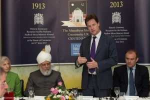 The Rt. Hon. Nick Clegg MP, Deputy Prime Minster, said with regards to the Ahmadiyya Community’s ethos that “we all join with you.”
