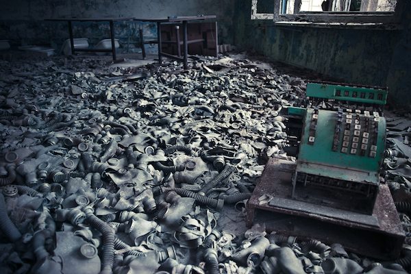 One of the most iconic images from the town is the Ferris wheel in central Pripyat. The amusement park was due to open five days after the disaster, and thus was never used. Time appears to have stood still in a fair ground which should have seen children playing