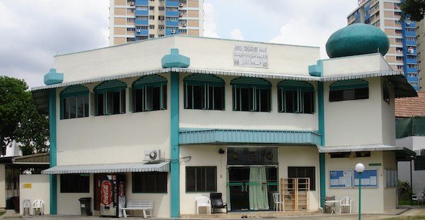 The Taha Mosque in Singapore, built by the Ahmadiyya Muslim Community. Hazrat Mirza Masroor Ahmadabadelivered the Friday Sermon from here during his recent tour of Singapore.
