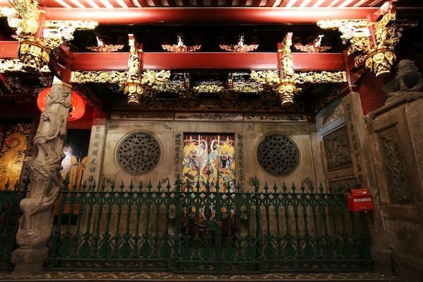 The Thian Hock Keng Temple (Temple of Heavenly Happiness) is one of the oldest and most important Hokkien temples in Singapore. A hybrid of religious deities occupies the temple. The main hall is dedicated to Mazu, the Taoist goddess of the sea. There is a Buddhist temple dedicated to Kuan Yin, a Bodhisattva (enlightenment being). A shrine of Confucius is also found in the temple, in addition to other shrines. © 1911guy | Dreamstime.com