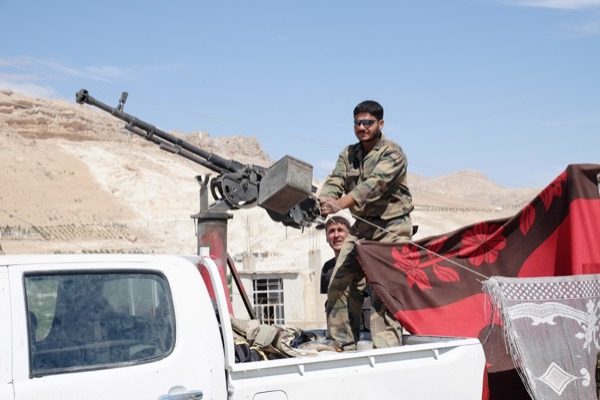 Syrian Military soldiers during the ongoing battle with rebels which is causing bloodshed and tension across the Middle East. © Volodymyr Borodin | Shutterstock
