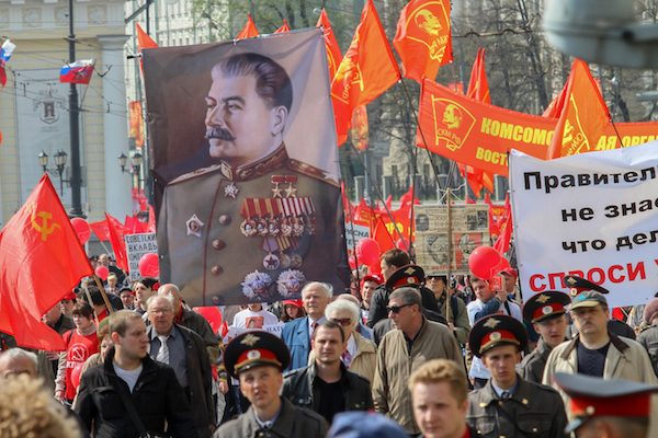 When the Communist system faces challenges, it is replaced by dictatorship, as seen in Russia. Lenin was followed by Stalin as dictator. © De Visu | Shutterstock.com