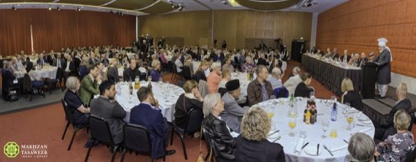 His Holinessaba addresses the audience at the special reception, which was attended by academics, dignitaries, and other members of the community.