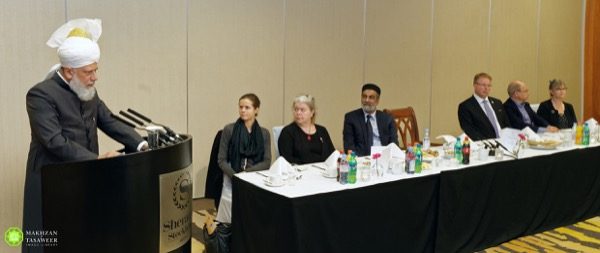 His Holiness Hazrat Mirza Masroor Ahmadaba spoke in detail about the recent refugee crisis