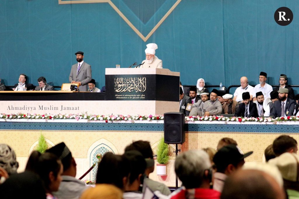 Huzur's address with external guests