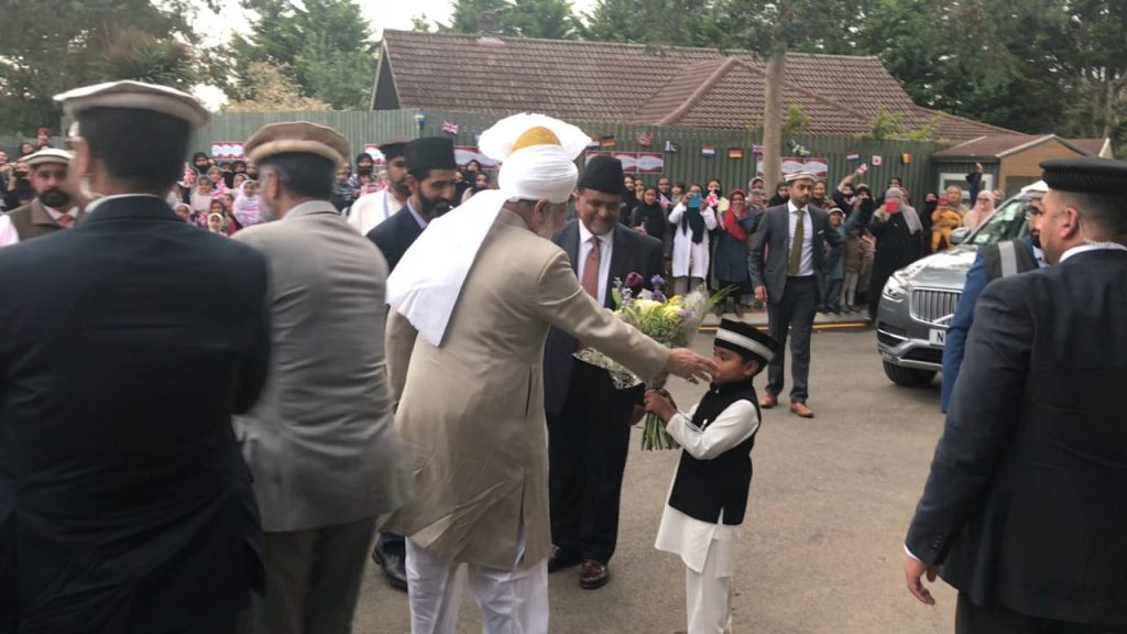 Huzur's arrival in london