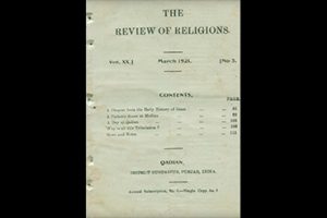 100 Year Rewind - The Review of Religions March 1921