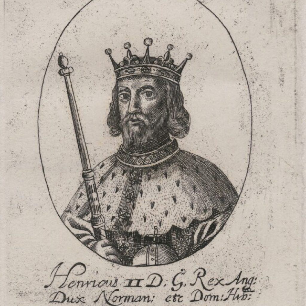 Illustrated portrait of King Henry II