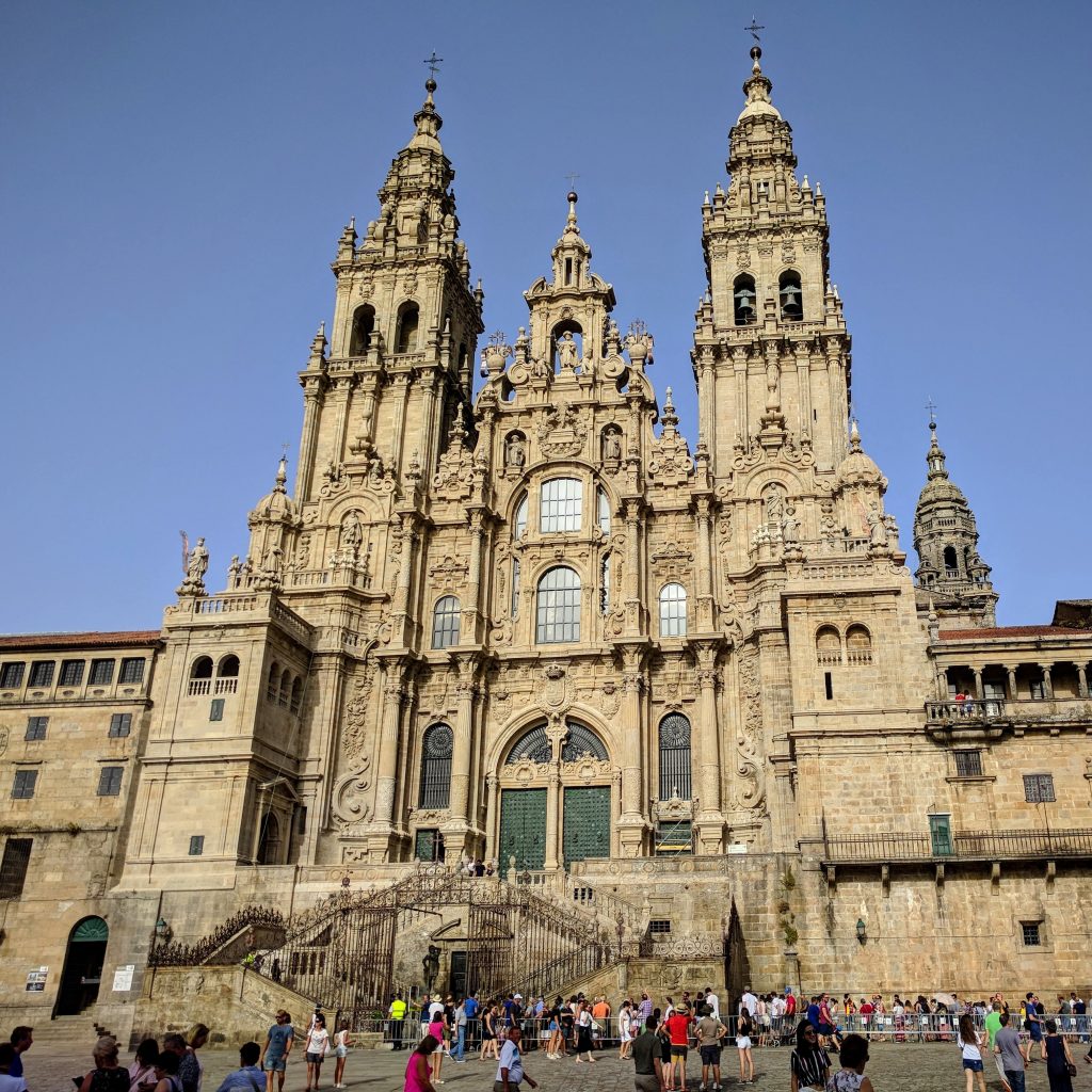 Image of the Santiago de Compostela which was heavily influenced by the architecture of the Middle East.