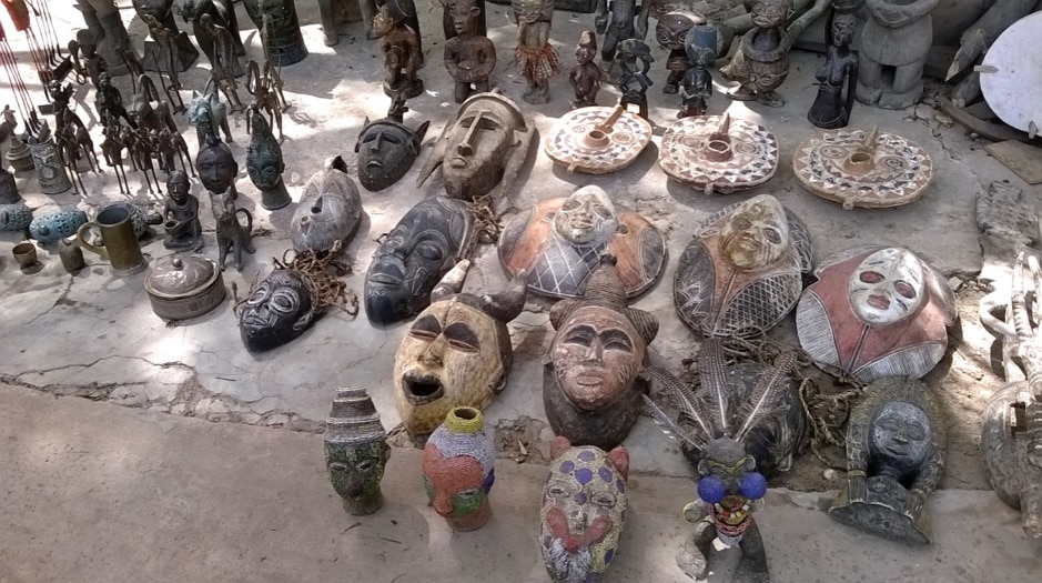 African masks and statuettes