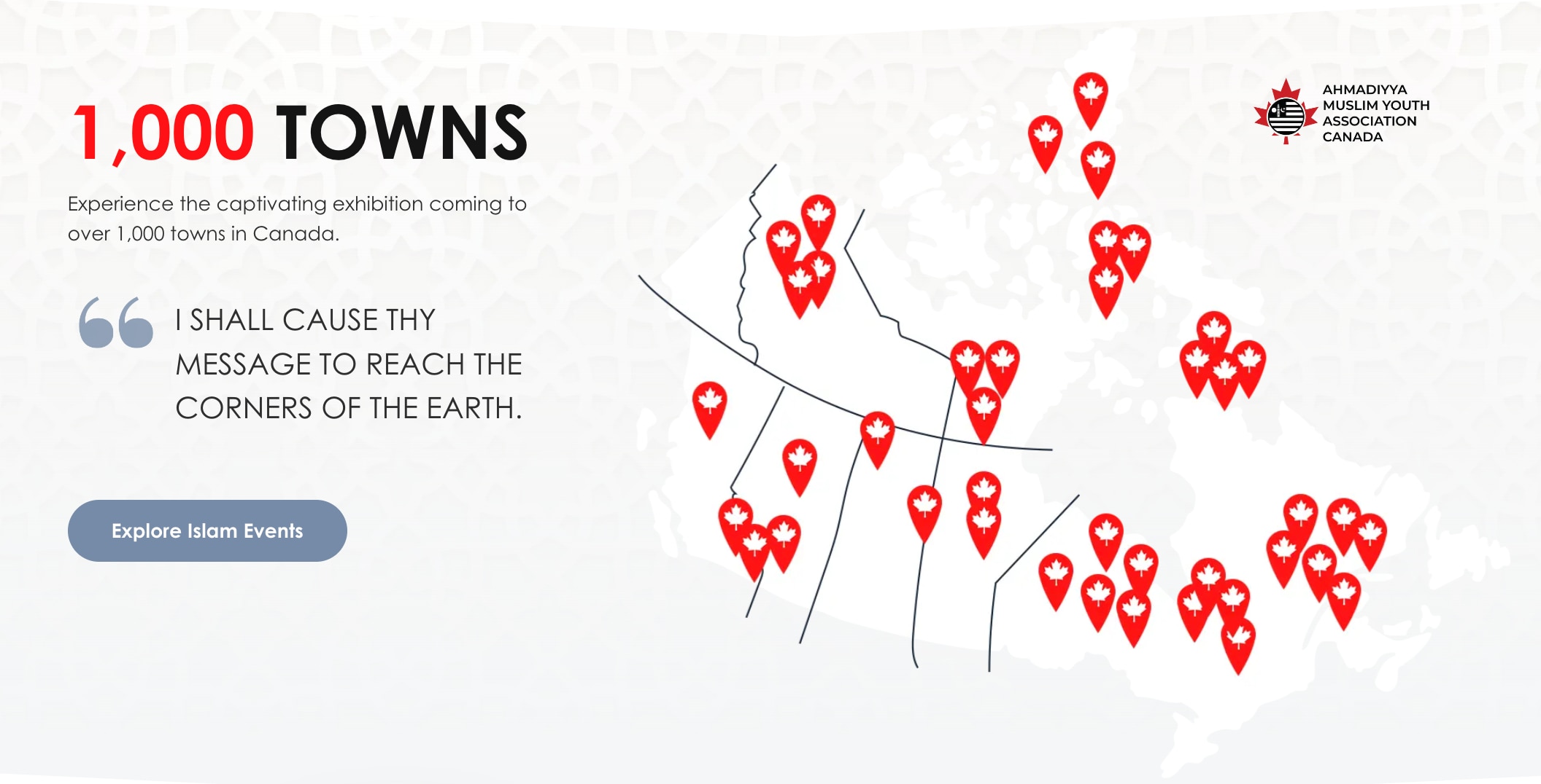 Muslim Youth are Travelling to Over 1000 Towns in Canada to Let Residents 'Explore Islam'